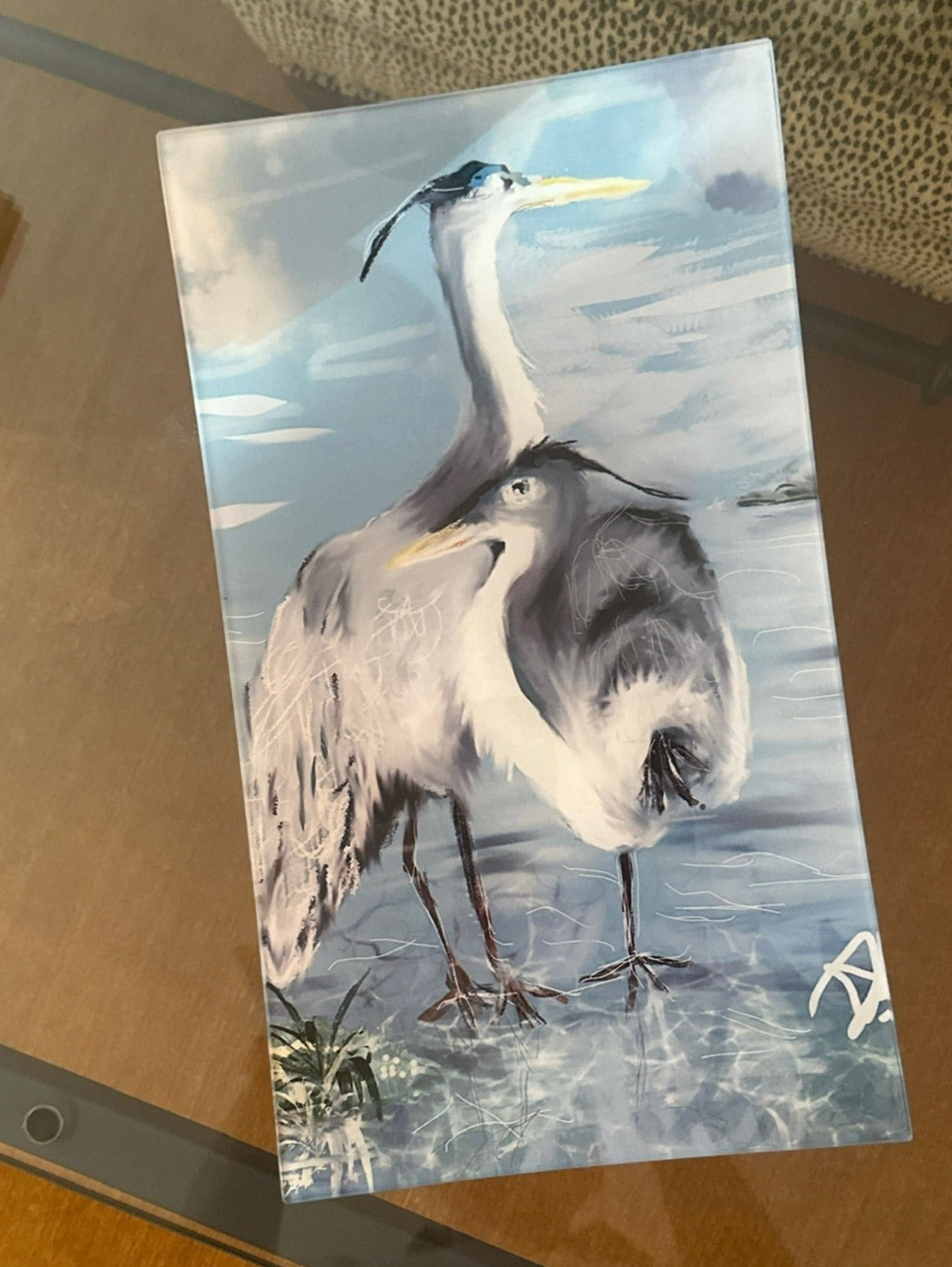 Large Rectangular Glass Platters in 4 Prints. - AFRArt2U