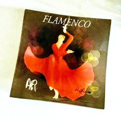Flamenco Small Square Glass Plate - AFRArt2U