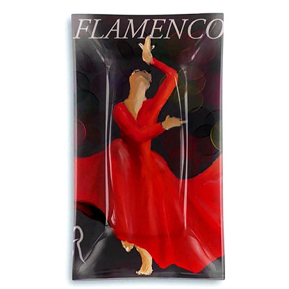Flamenco Rectangular Glass Tray - AFRArt2U