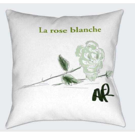 La Rose Blanche Luxury Pillow - AFRArt2U