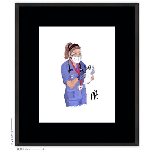 Nurse Framed Print - AFRArt2U